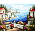 Средиземноморские виды Раскраска картина по номерам на холсте Color Kit