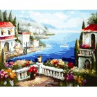 Средиземноморские виды Раскраска картина по номерам акриловыми красками на холсте Color Kit