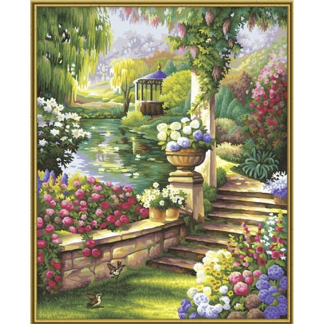 Райский сад Раскраска по номерам акриловыми красками Schipper (Германия)