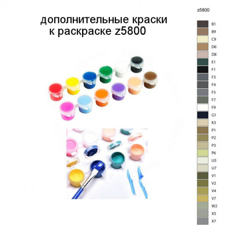 Дополнительные краски для раскраски z5800