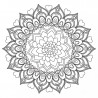 Схема Магическая мандала Кутерьма в пятнышках Раскраска картина по номерам на картоне Белоснежка 3345-CS