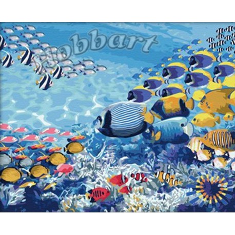 Морской Раскраска по номерам акриловыми красками на холсте Hobbart