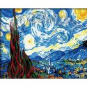Звездная ночь (репродукция Ван Гога) Раскраска по номерам на холсте Hobbart