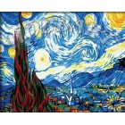 Звездная ночь (репродукция Ван Гога) Раскраска по номерам акриловыми красками на холсте Hobbart