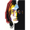 Радужный Джон Леннон Раскраска картина по номерам на холсте