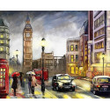 Красочный Лондон Раскраска картина по номерам на холсте