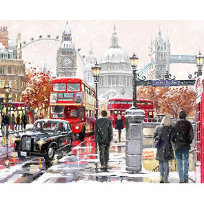  Прогулка по Лондону Раскраска картина по номерам на холсте MG2204