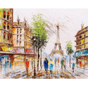  Париж в лучах света Раскраска картина по номерам на холсте MG2163