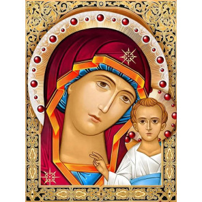  Икона Казанская Богородица Набор для выкладывания алмазной мозаики АЖ-1841