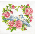 Любовь и голуби Набор для вышивания Многоцветница