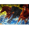  Бегущие лошади Набор для вышивки бисером FeDi КВ636