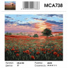 Сложность и количество цветов Поле маков Раскраска картина по номерам на холсте MCA738