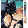 Страсть бэтмена и женщины кошки Раскраска картина по номерам на холсте
