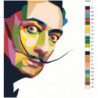 Красочный Сальвадор Дали поп-арт 100х125 Раскраска картина по номерам на холсте
