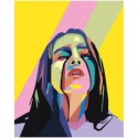 Красочная Билли Айлиш поп-арт 80х100 Раскраска картина по номерам на холсте