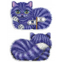 Чеширский кот Набор для вышивания на пластиковой канве МП Студия