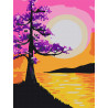  Красивое дерево на обрыве Раскраска по номерам на холсте Molly KH0922