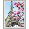 Весна в Париже Алмазная мозаика вышивка на подрамнике Molly