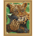 Леопард Алмазная мозаика вышивка на подрамнике Molly
