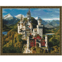 Замок в Нойшванштайн Алмазная мозаика вышивка на подрамнике Molly