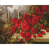  Розы в заброшенном саду Алмазная вышивка мозаика на подрамнике GF4294