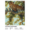 Сложность и количество цветов Леопард в тени ветвей Раскраска картина по номерам на холсте 276-AB