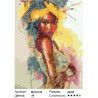Сложность и количество цветов Портрет африканки акварелью Раскраска картина по номерам на холсте MCA1106