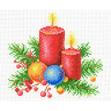 Новогоднее тепло Канва с рисунком для вышивки МП Студия