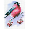  Румяная пташка Канва с рисунком для вышивки МП Студия СК-028