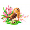  Птичка певчая Канва с рисунком для вышивки МП Студия СК-038