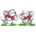 Два мышонка Набор для вышивания МП Студия
