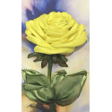 Желтая роза Набор для вышивки лентами Каролинка