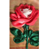  Бело-розовая роза Набор для вышивки лентами Каролинка КЛ(Н)-4017