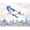 Воздушные коты Алмазная мозаика вышивка на подрамнике