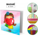Девочка с сердечком Алмазная мозаика открытка своими руками Mazari