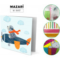 Мишка-пилот в самолете Алмазная мозаика открытка своими руками Mazari