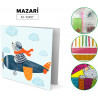 Мишка-пилот в самолете Алмазная мозаика открытка своими руками Mazari M-10457