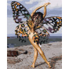  Девушка-бабочка Раскраска картина по номерам на холсте AAAA-RS068-100x125