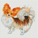 Собака-бабочка Алмазная мозаика на подрамнике