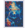 Пример оформления в рамку Большая медведица Алмазная вышивка мозаика Риолис АМ0050