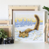  Кот в снегу Алмазная вышивка мозаика BrilliArt МС-033