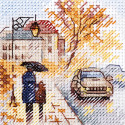 Осень в городе. Мокрый бульвар Набор для вышивания Алиса