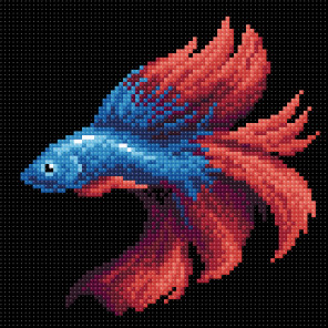  Рыбка красная Алмазная вышивка мозаика BrilliArt МС-057