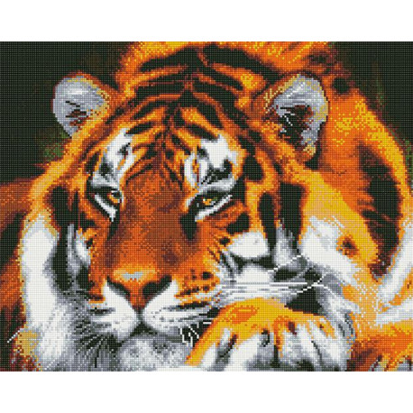  Могучий тигр Алмазная мозаика вышивка на подрамнике GF4362