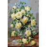  Белые розы 20х30 см Раскраска картина по номерам на холсте CX4264