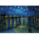 Звездная ночь над Роной по мотивам картины Ван Гога Набор для вышивания Риолис