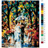 Свадьба под дождем Раскраска по номерам на холсте Живопись по номерам