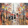 Прогулка по Парижу Раскраска картина по номерам на холсте FR03