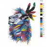  Красочный лев Раскраска по номерам на холсте Живопись по номерам PA106