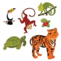 Животные джунглей 3D Стикеры для скрапбукинга, кардмейкинга Ek Success